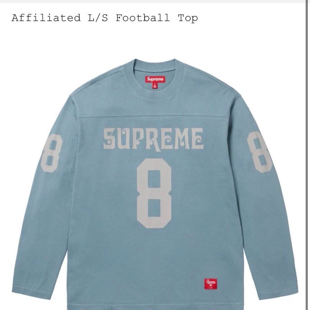 Supreme Light Blue Football Jersey